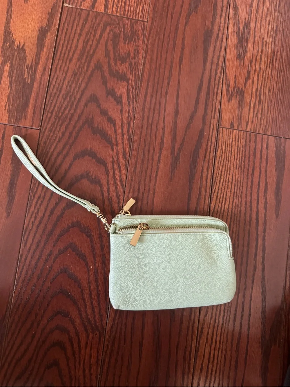 Women's Wristlet Pouch in Light Mint Green